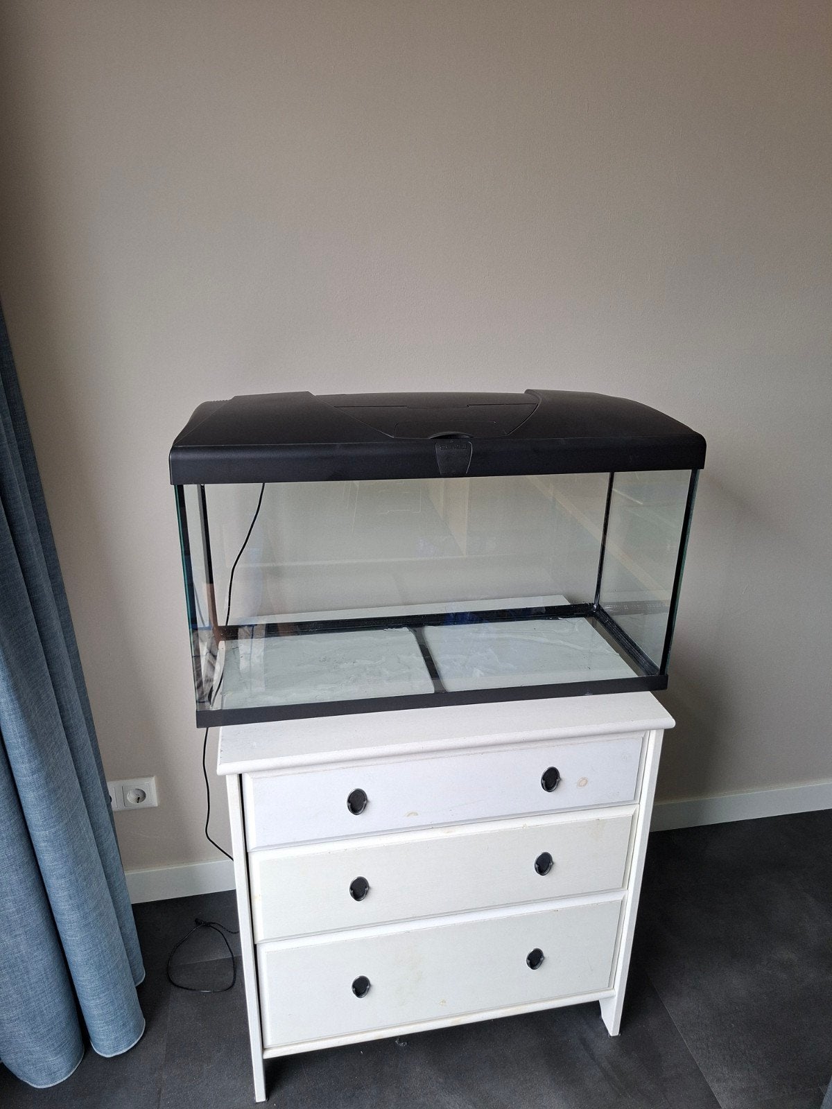 Mooi Capri 80 cm aquarium; kan bezorgen evt., Dieren en Toebehoren, Vissen | Aquaria en Toebehoren, Ophalen, Gebruikt, Overige merken