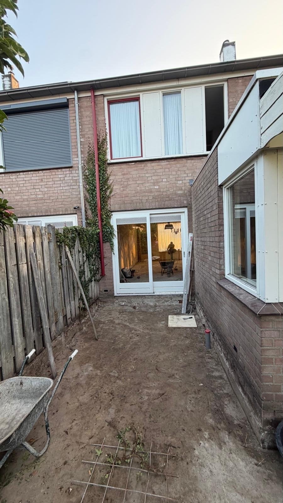 Schuifpui en tuindeur inclusief kozijnen, Ophalen, Gebruikt, Schuifdeur, 120 cm of meer