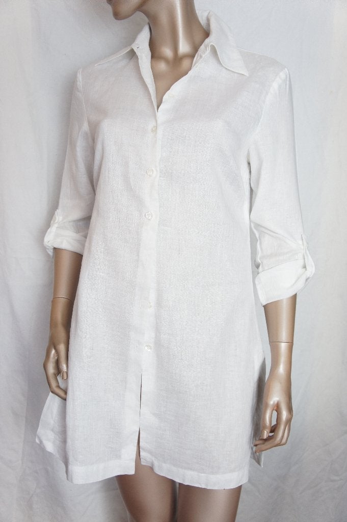 BANDOLERA blouse maat 38 LINEN, Kleding | Dames, Verzenden, Zo goed als nieuw, Maat 38/40 (M), Wit