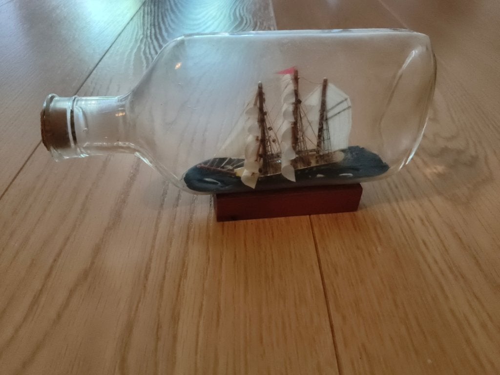 schip in een fles, Ophalen, Gebruikt, 1:200 of kleiner, Overige merken