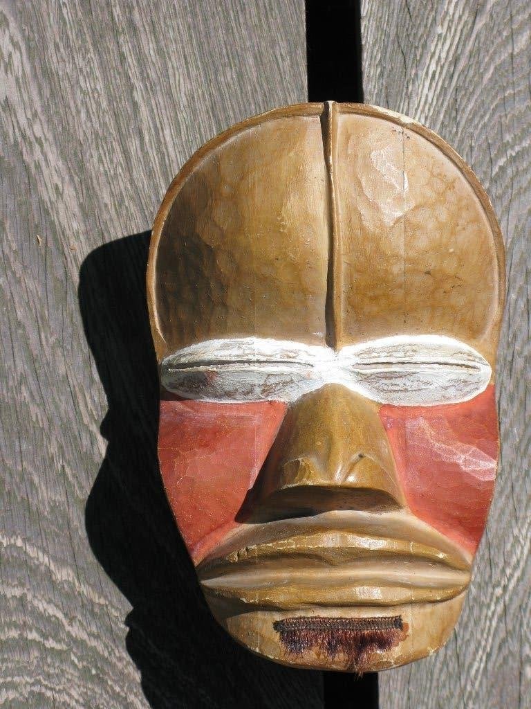 MASKER DAN LIBERIA MUSEUM-REPRODUCTIE, Hout, 20 cm, Afrika, Masker