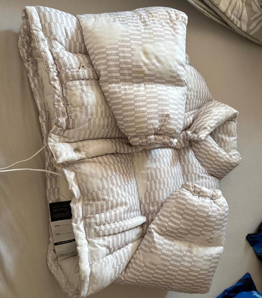 Stijlvolle Jas met Celesto Patroon, Kleding | Dames, Jassen | Winter, Ophalen of Verzenden, Nieuw, Maat 38/40 (M), Wit
