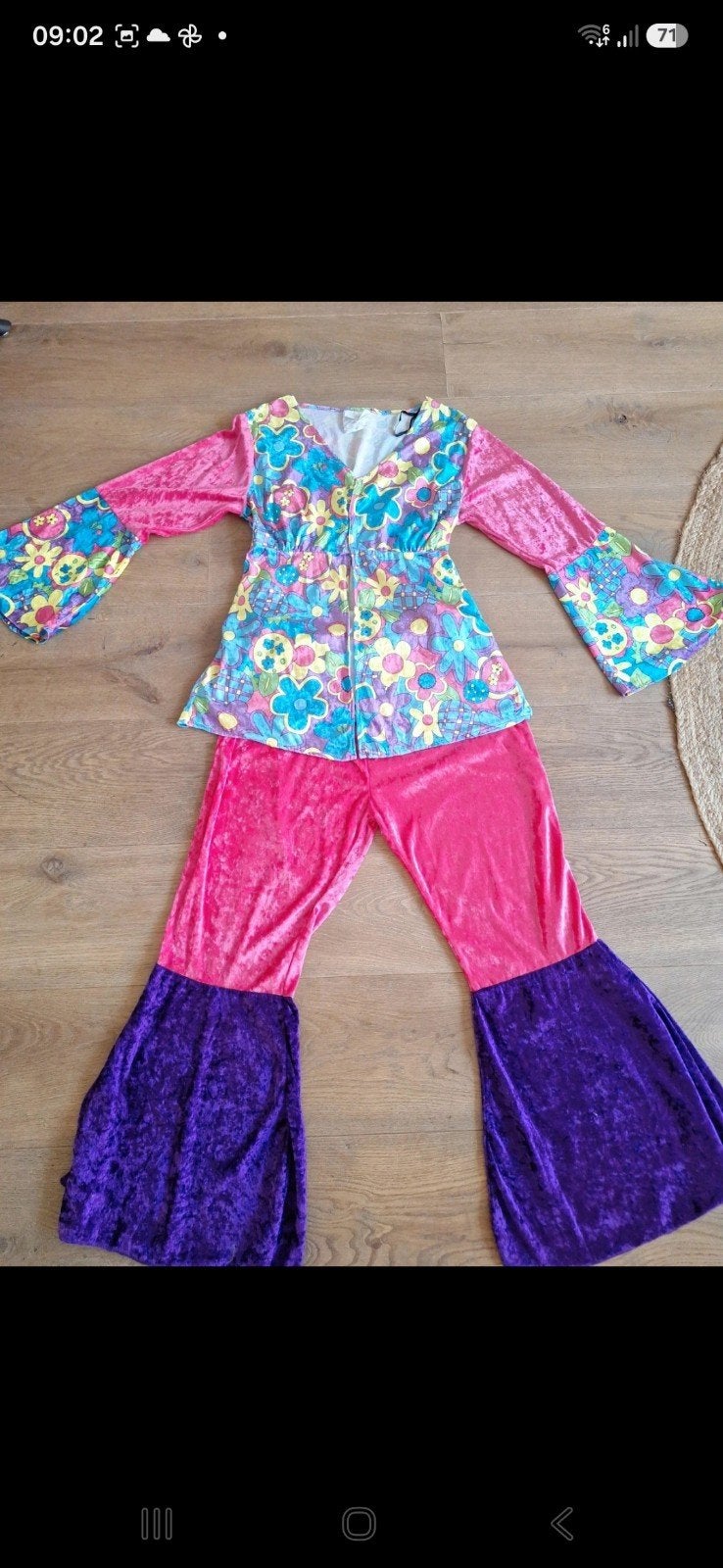 flowerpower hippieset XL, Verzenden, Zo goed als nieuw, Maat 46/48 (XL) of groter, Overige thema's