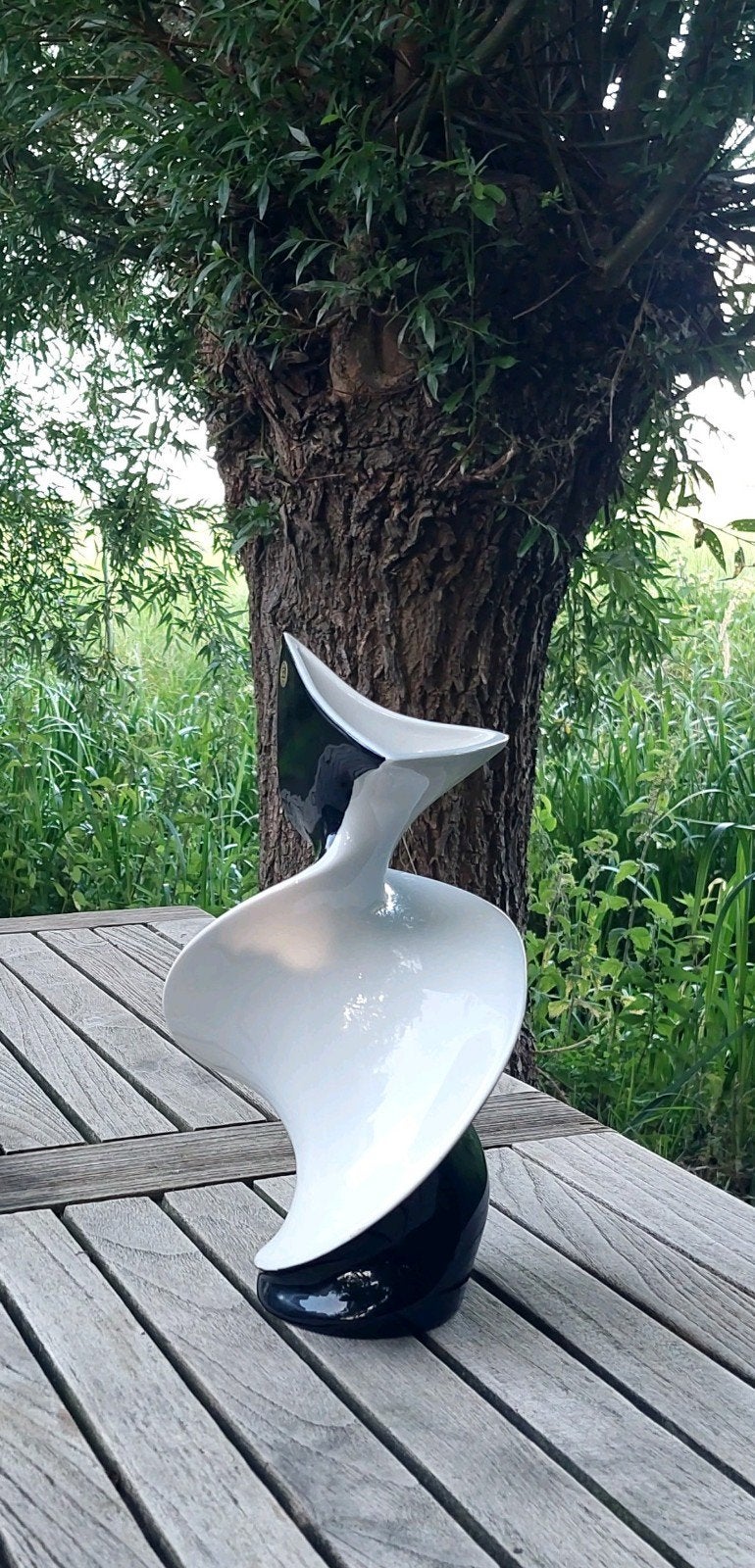 Italy Twisted Vase SC3 Design Gedraaide Vaas Vintage, Ophalen of Verzenden