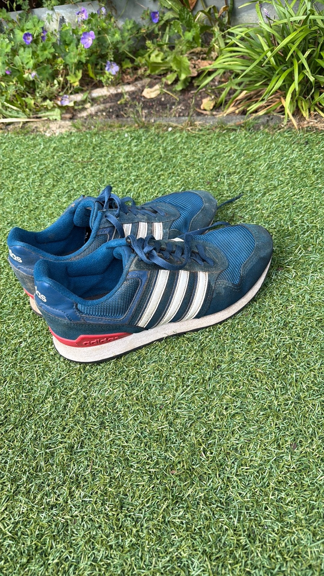 Adidas schoenen maat 41, Ophalen, Blauw, Sneakers of Gympen, Gedragen