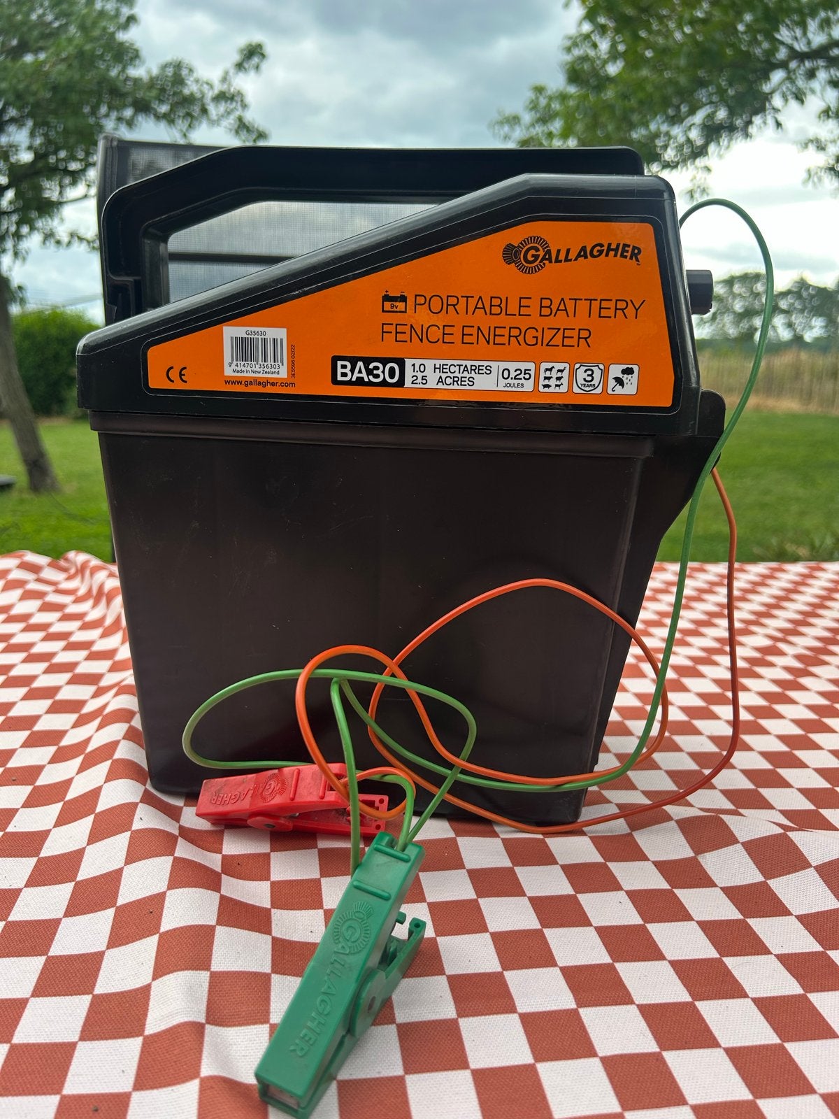 Gallagher BA30 Draagbare Schrikdraadapparaat (lege batterij), Dieren en Toebehoren, Weidegang