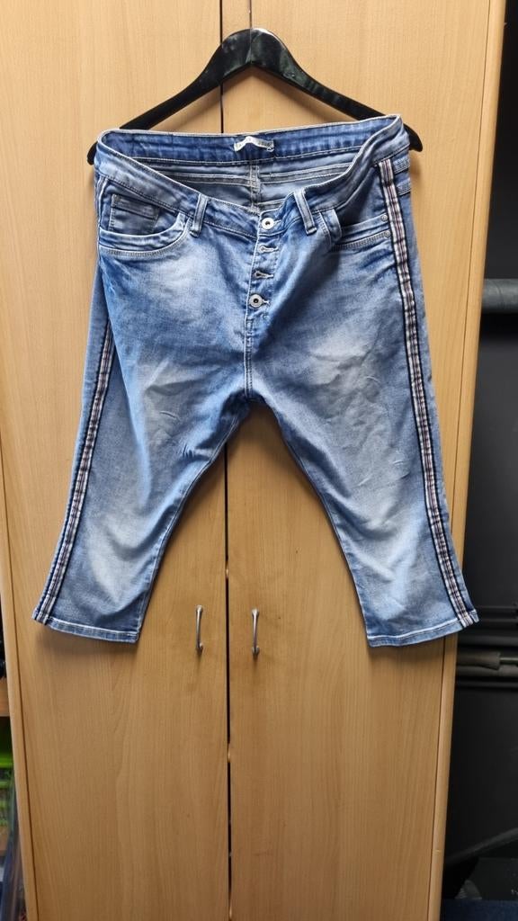 Place du Jour 3 kwart spijkerbroek maat 46, Kleding | Dames, Spijkerbroeken en Jeans, Blauw, Overige jeansmaten, Ophalen of Verzenden
