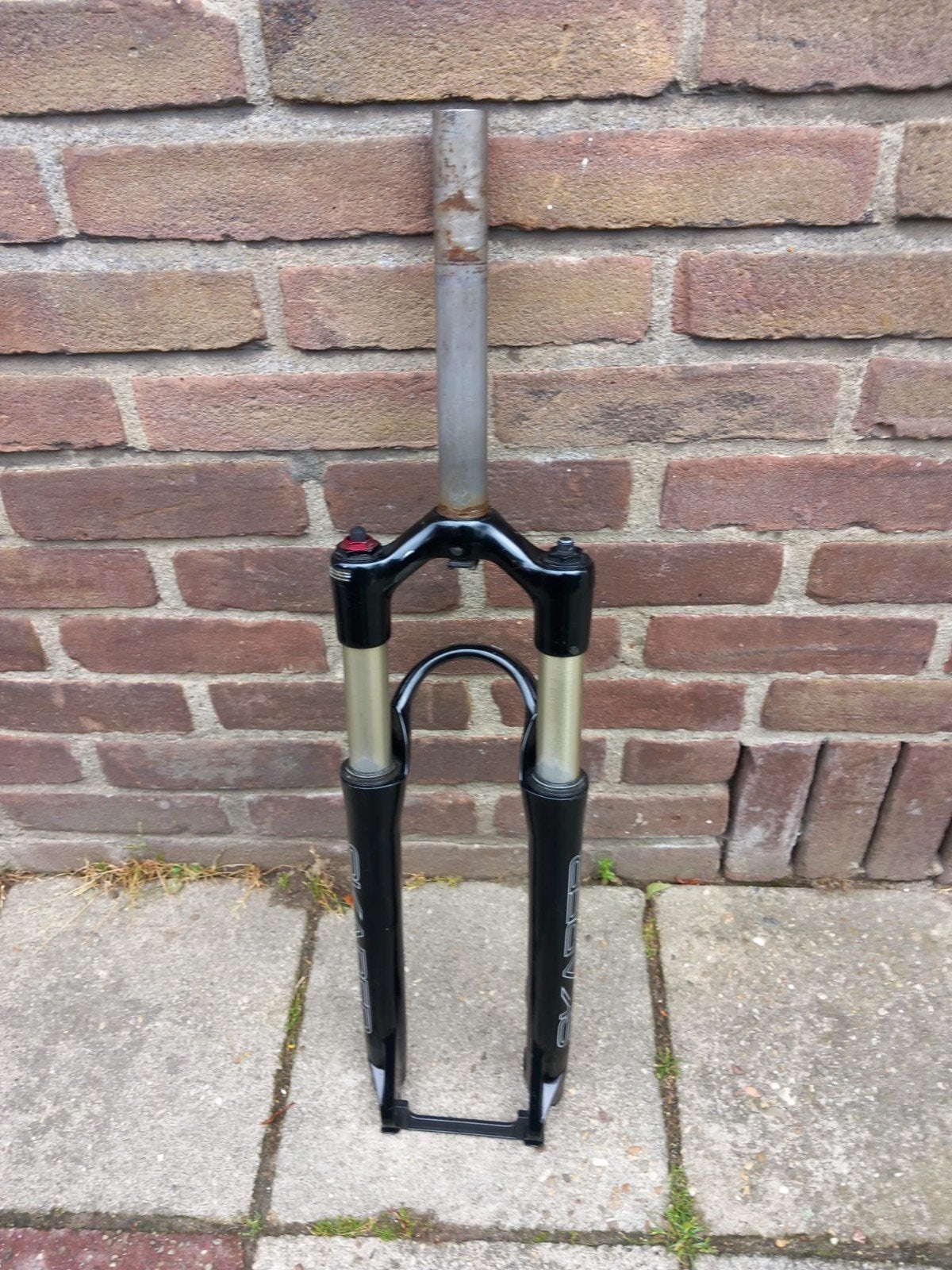 Verende Vork Manitou Scarreb 26 Mountainbike., Ophalen, Gebruikt, Voorvork, Mountainbike