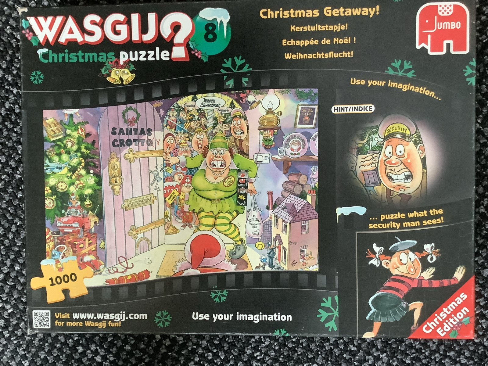 Wasgij Christmas 8: Christmas Getaway! 1000 stukjes, Ophalen of Verzenden, 500 t/m 1500 stukjes, Gebruikt, Legpuzzel