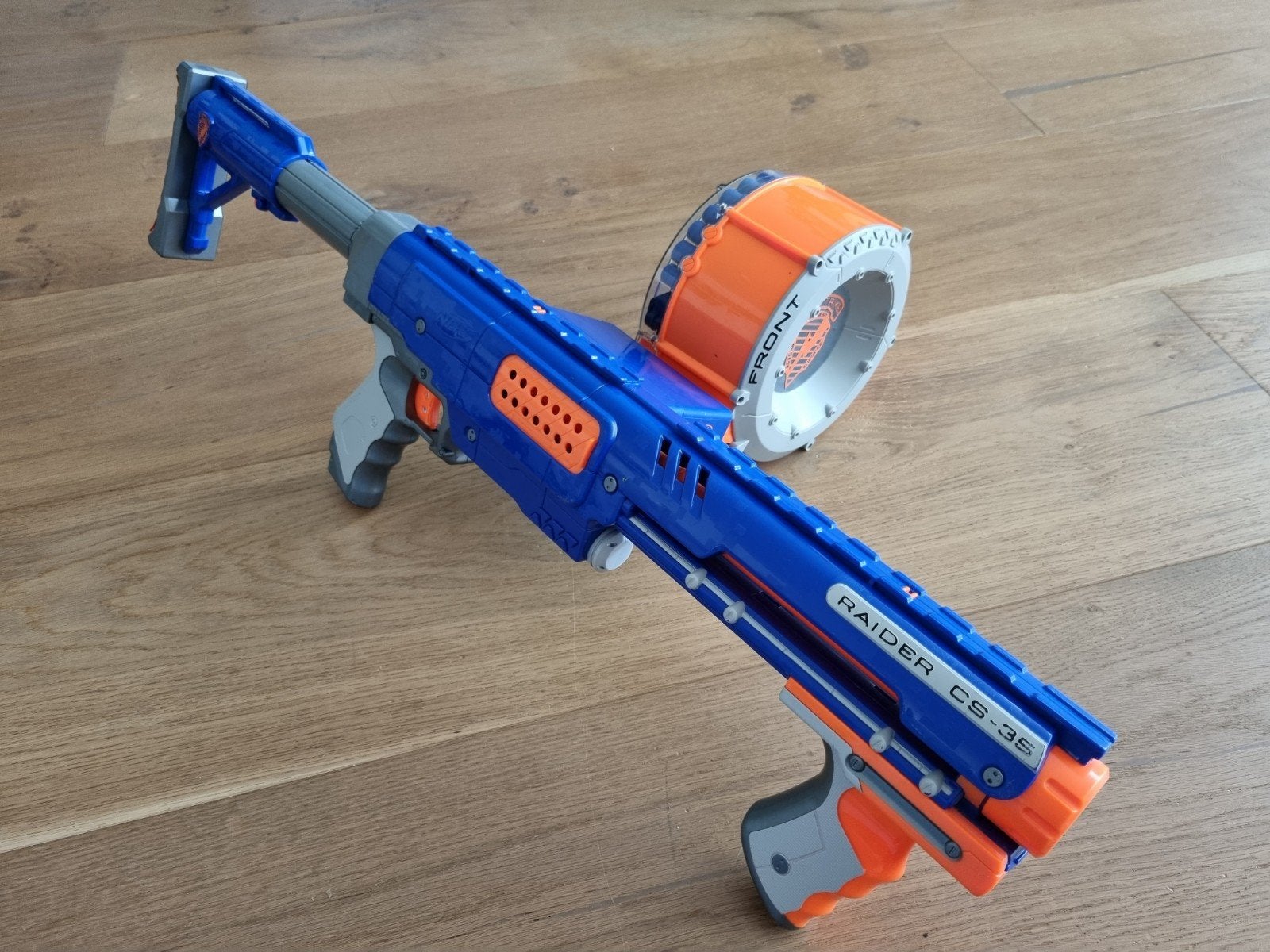 nerf raider cs-35, Ophalen