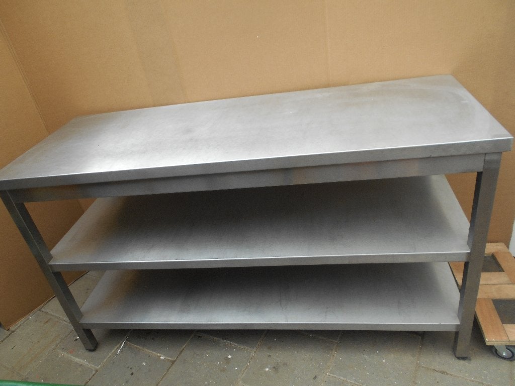 rvs werktafel voor vele doeleinde te gebruiken, Ophalen, Gebruikt, 150 tot 200 cm, Minder dan 100 cm