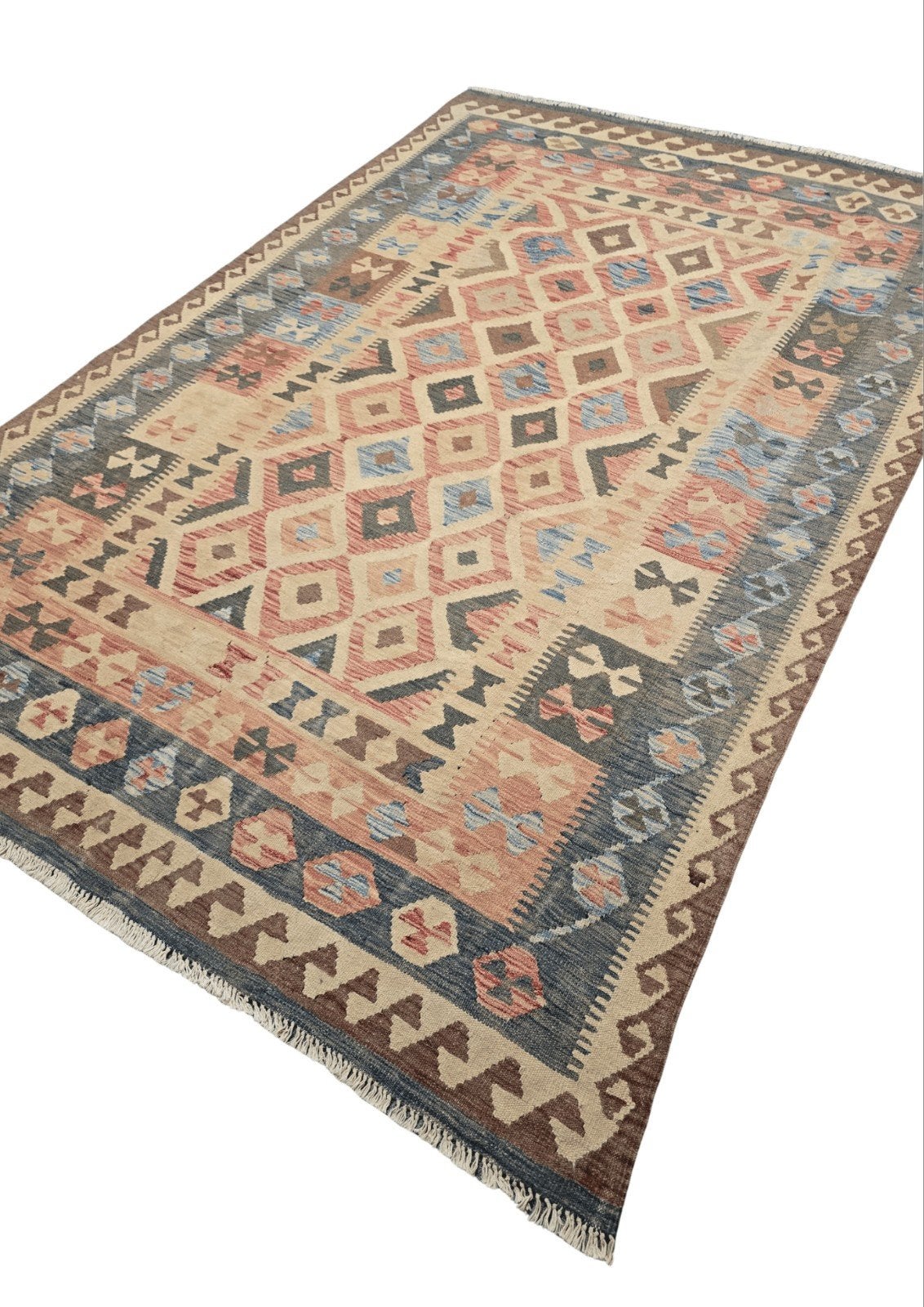 Afgan tribal kelim 290x190 handgeweven wollen vloerkleed, 1185Vb, Info@rugsandcarpets.nl, Kelim kilim perzisch tapijt wollen vloerkleed handgeknoopt