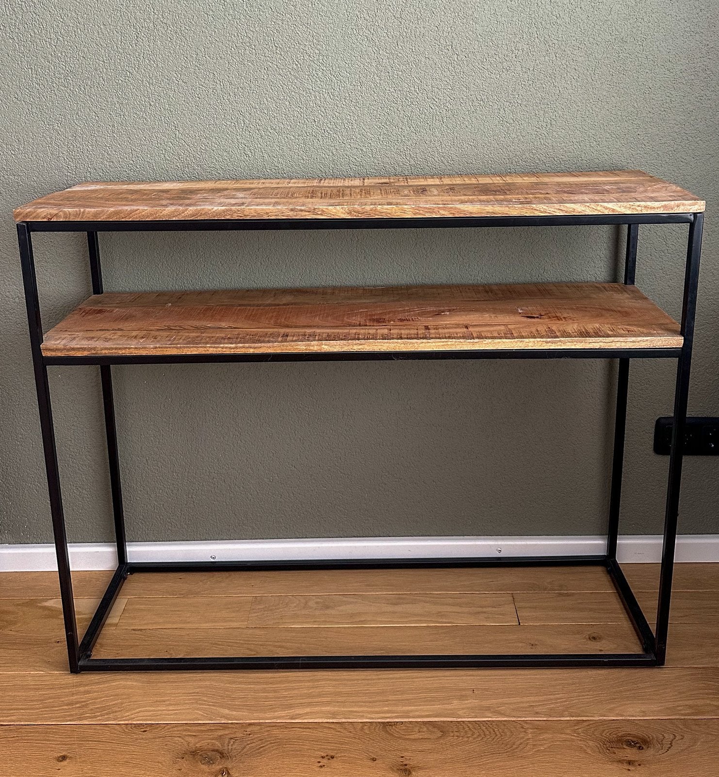 Sidetable Luuk naturel/zwart - 79x100x30 cm, Ophalen, Gebruikt, 50 tot 100 cm, Industrieeel