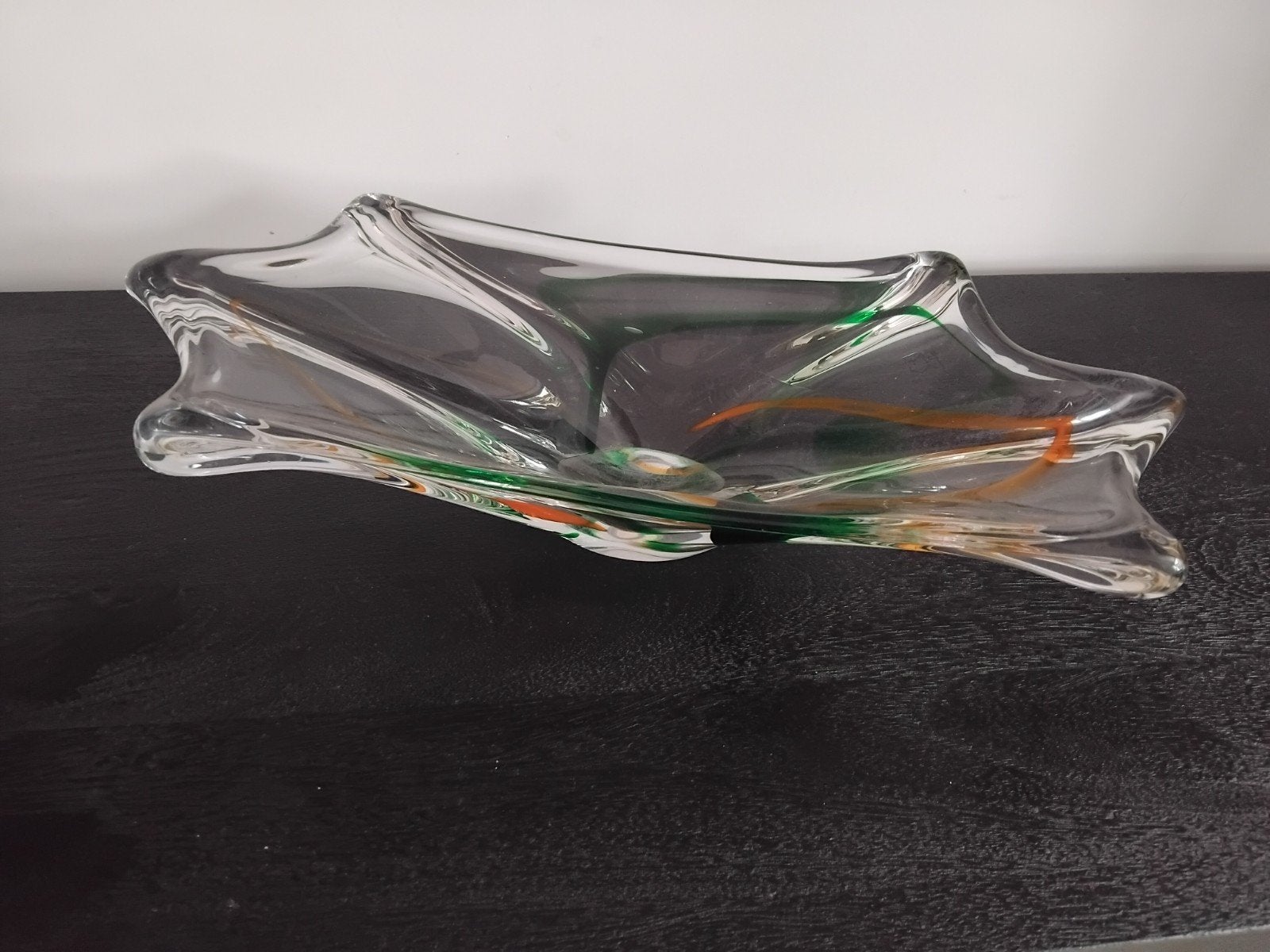 Murano glas glazen fruitschaal 45x28 cm circa Prijs €40, Ophalen of Verzenden
