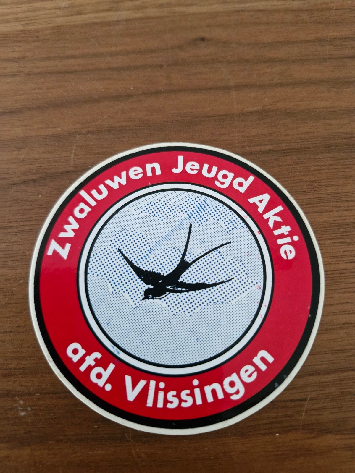 11944 Vintage Zwaluwen Jeugd Aktie Vlissingen Sticker, Ophalen of Verzenden