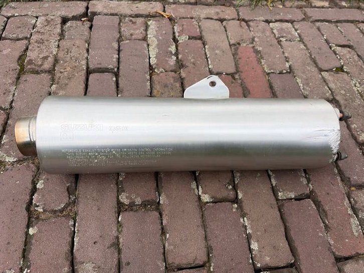 Originele Suzuki Uitlaatdemper voor GSX-R 750 K1 GSXR GSX R, Motoren, Ophalen of Verzenden, Gebruikt