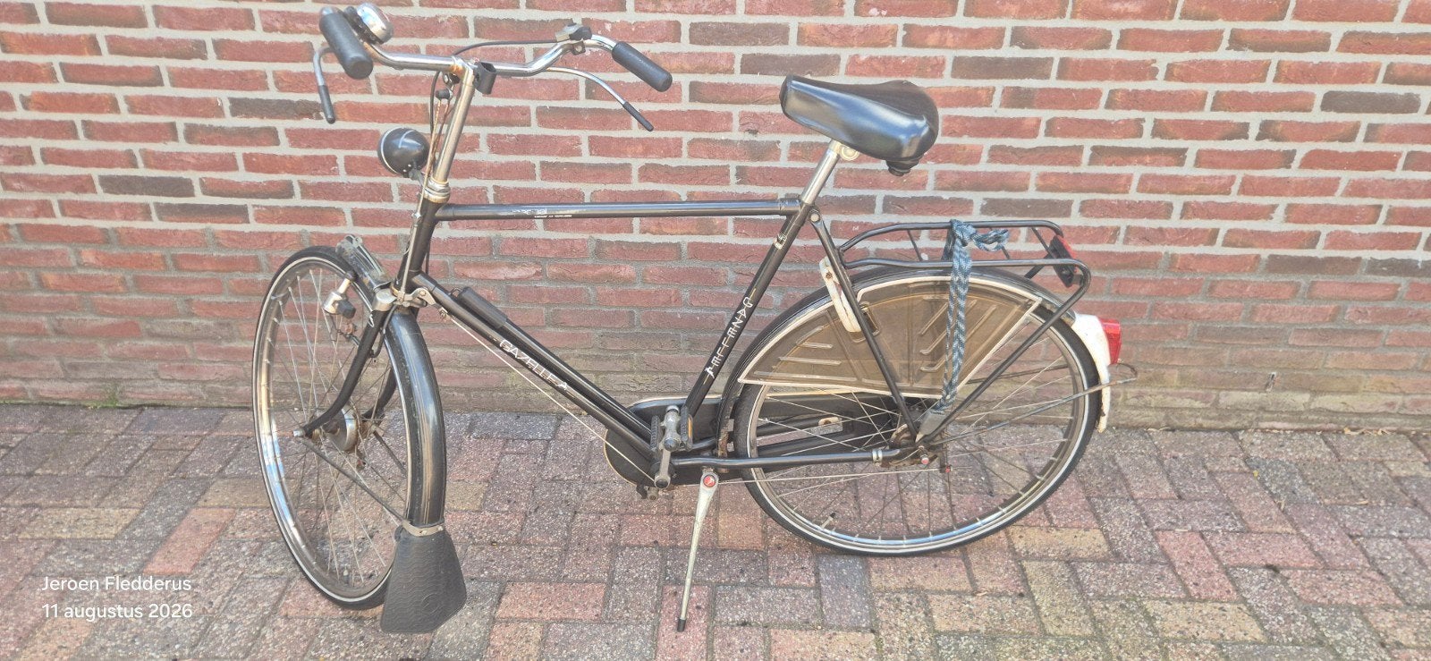 Gebruikte Gazelle herenfiets met bijna nieuwe achterband, Fietsen en Brommers, Fietsen | Heren | Herenfietsen, Ophalen, Gebruikt