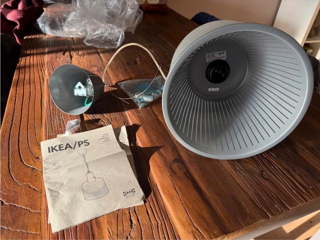ikea hanglamp matglas, Huis en Inrichting, Lampen | Hanglampen, Ophalen of Verzenden, Nieuw, Glas, E27 (groot)