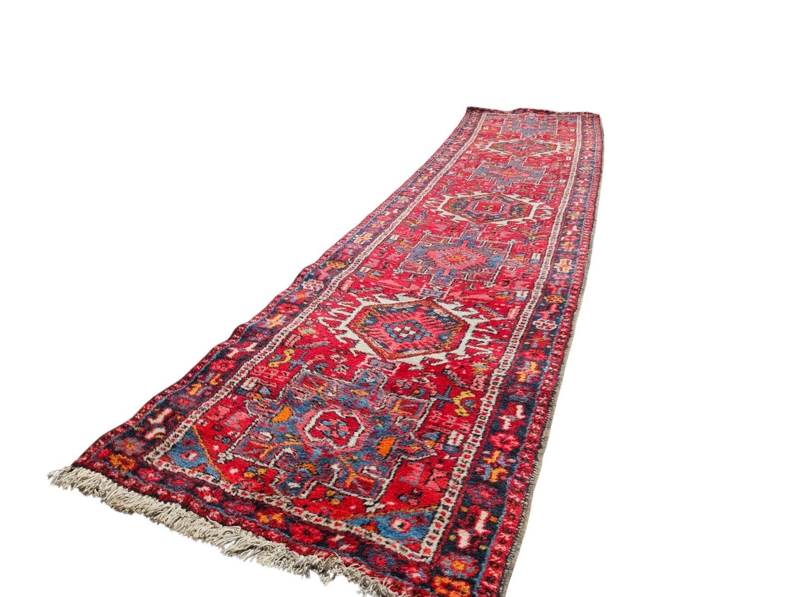 Prachtige handgeknoopte Perzische loper 82 x 345 cm, Ophalen of Verzenden, Rechthoekig, 200 cm of meer