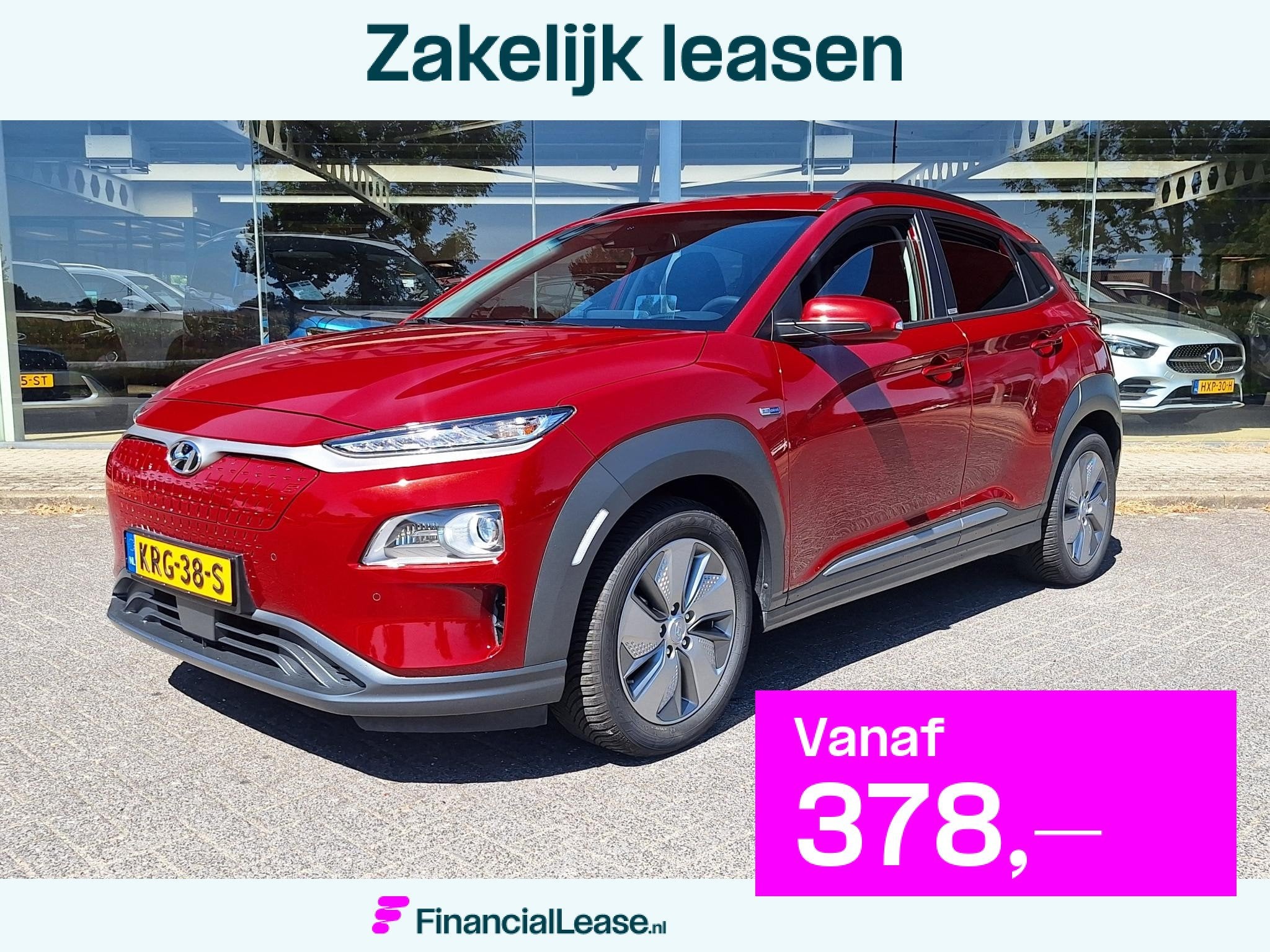 Hyundai Kona EV Fashion 64 kWh | SOH: 95,1% | 3 Fase | Warmt, Stof, Gebruikt, 204 pk, 410 min