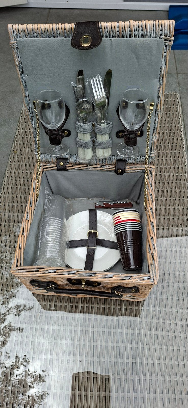 Picknick mandje of voor op de boot, Ophalen of Verzenden, Zo goed als nieuw