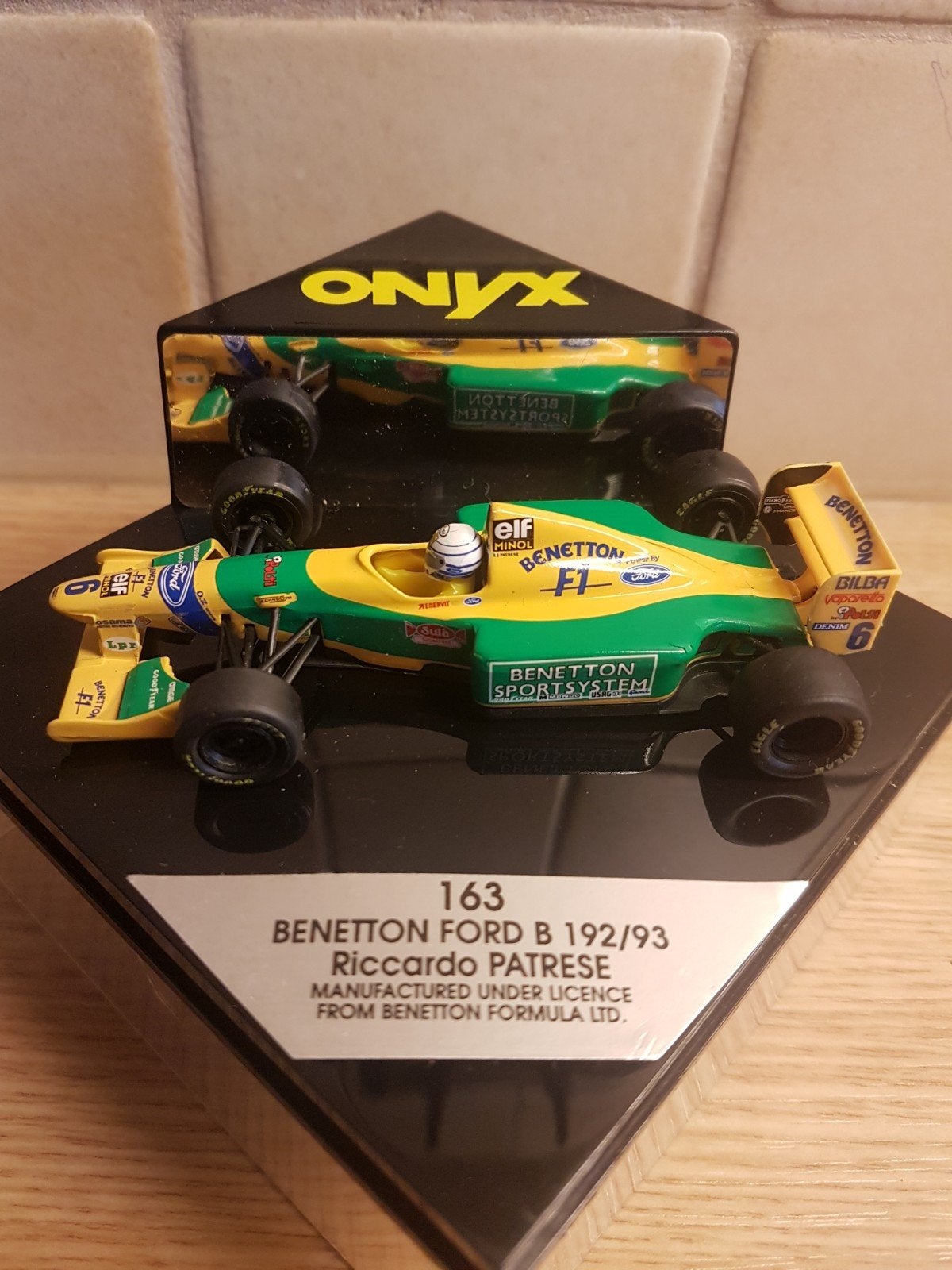 F1 benetton ford b192/b193 ricardo patrese 1992/1993, Ophalen of Verzenden, Zo goed als nieuw, Auto, Overige merken