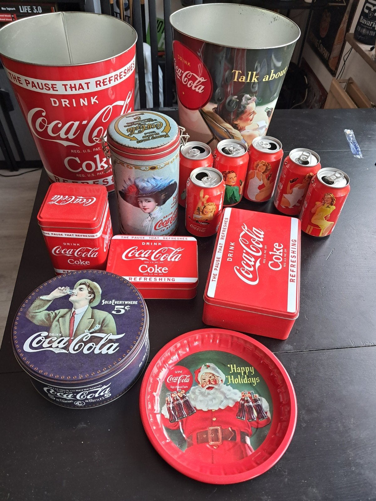 Coca-Cola verzameling blikken en opbergdoosjes, Ophalen of Verzenden