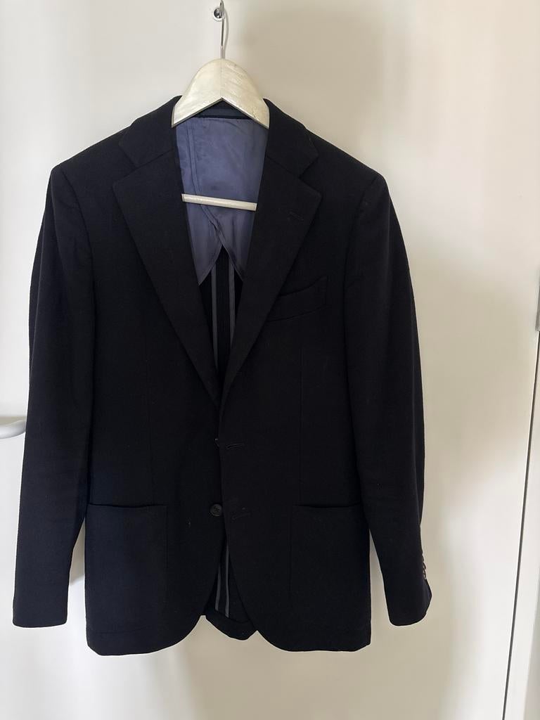 Suitsupply 100% Kasjmier Blazer Maat 44 Donkerblauw, Kleding | Heren, Ophalen of Verzenden, Zo goed als nieuw, Maat 46 (S) of kleiner