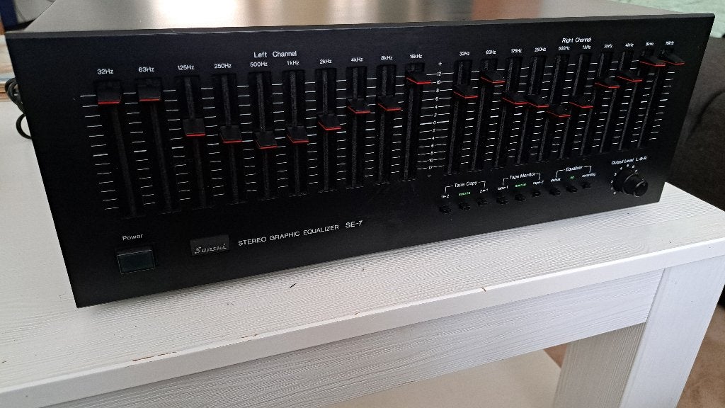 Sansui SE-7 Stereo Vintage Graphic Equalizer, Overige merken, Ophalen of Verzenden, Zo goed als nieuw, Minder dan 60 watt