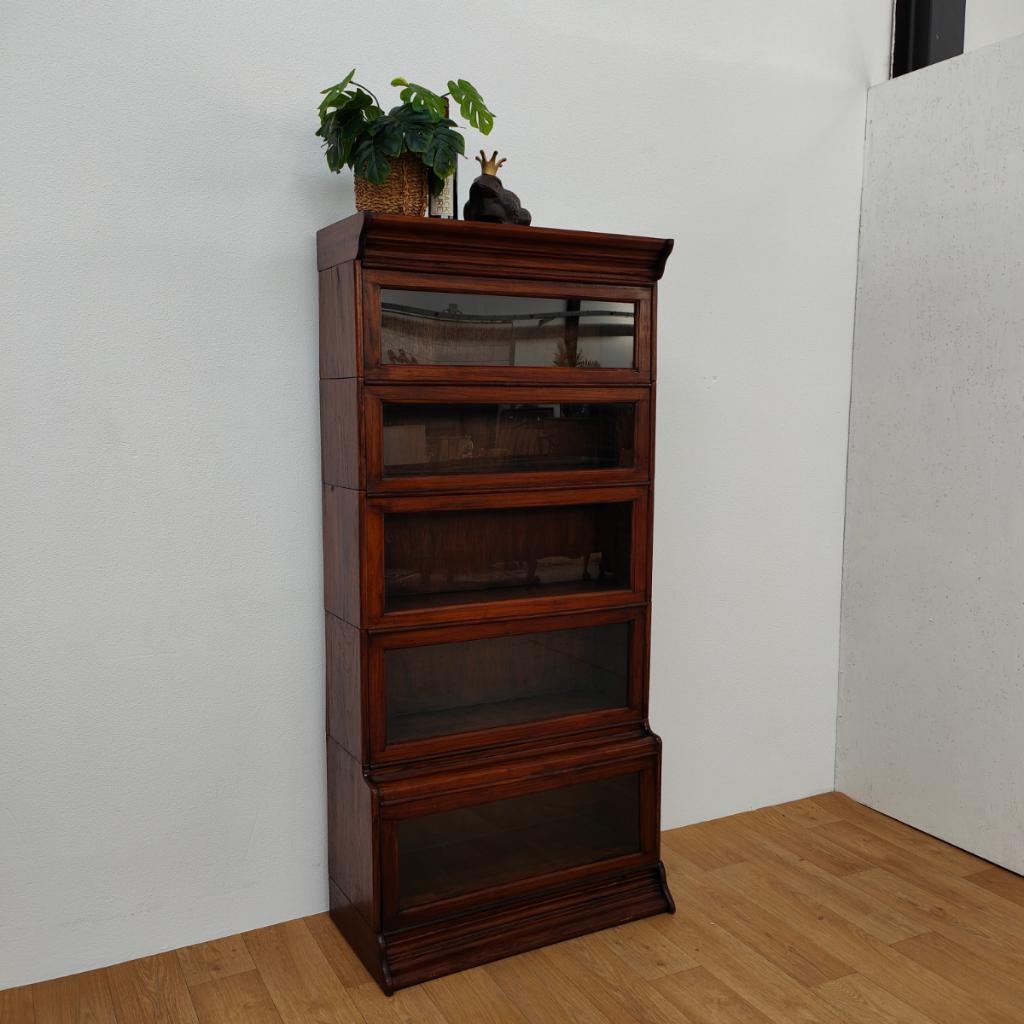 Antieke Wernicke stijl modulaire boekenkast, vitrinekast, Huis en Inrichting, Valkenswaard, Gebruikt, Info@flashbackfurniture.nl