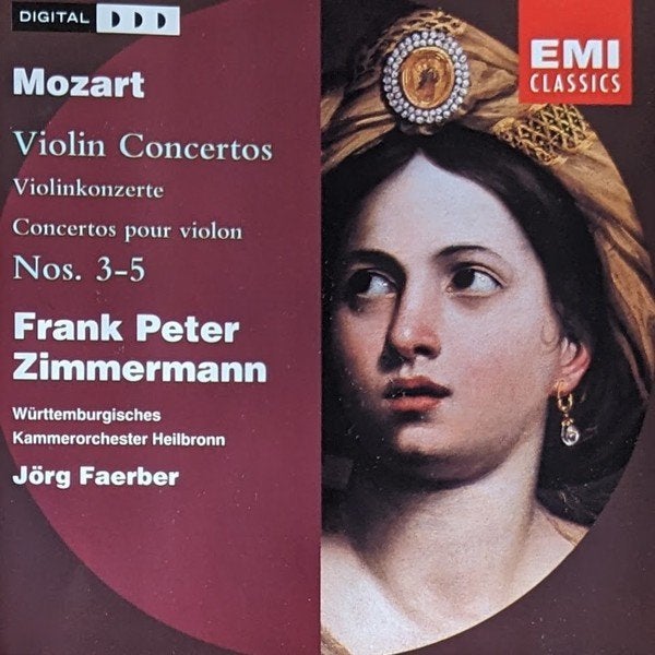 Mozart Violin Concertos 3-5 - Zimmermann, Verzenden, Classicisme, Gebruikt, Orkest of Ballet