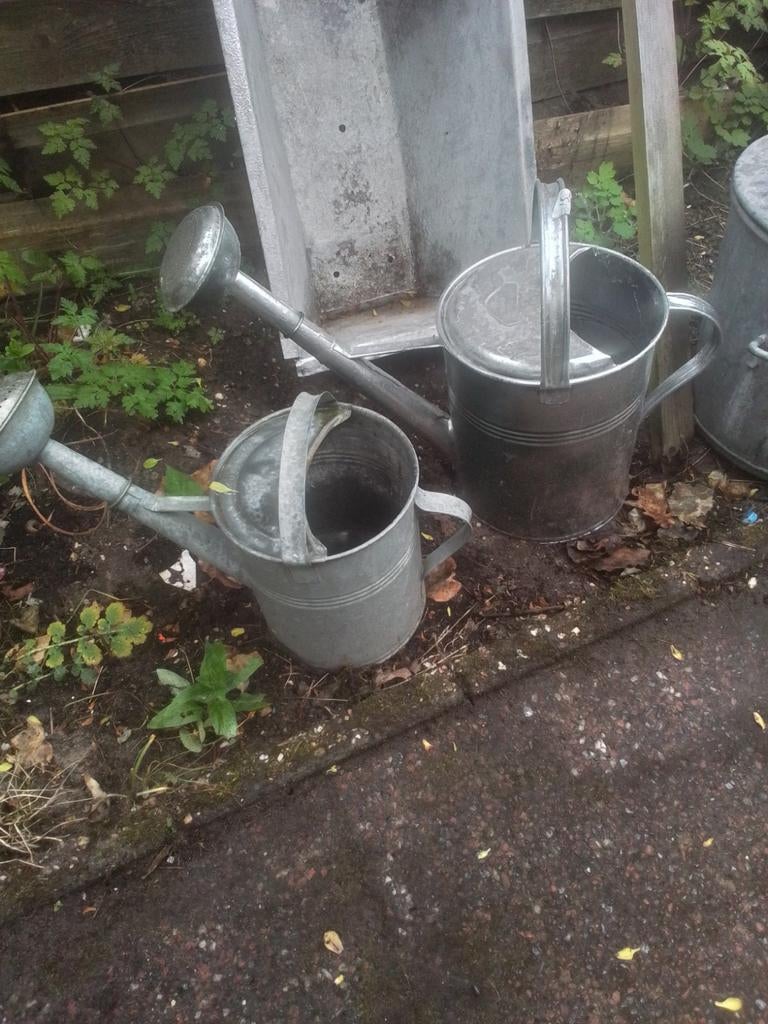 Diverse zinken gebruiksvoorwerpen, Antiek en Kunst, Ophalen of Verzenden