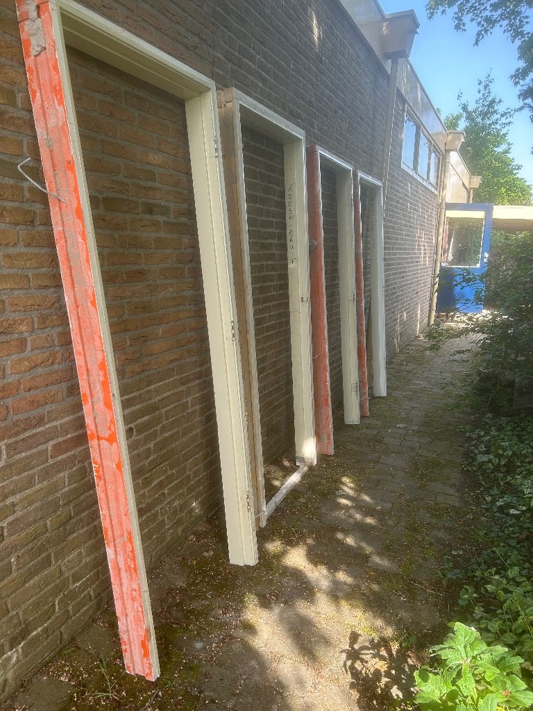 Binnendeur kozijnen, Gebruikt, Deurkozijn, 225 cm of meer, Hout