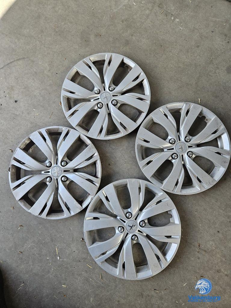 ORIGINELE Peugeot wieldoppen 15 inch, Gebruikt, -, Verzenden, -