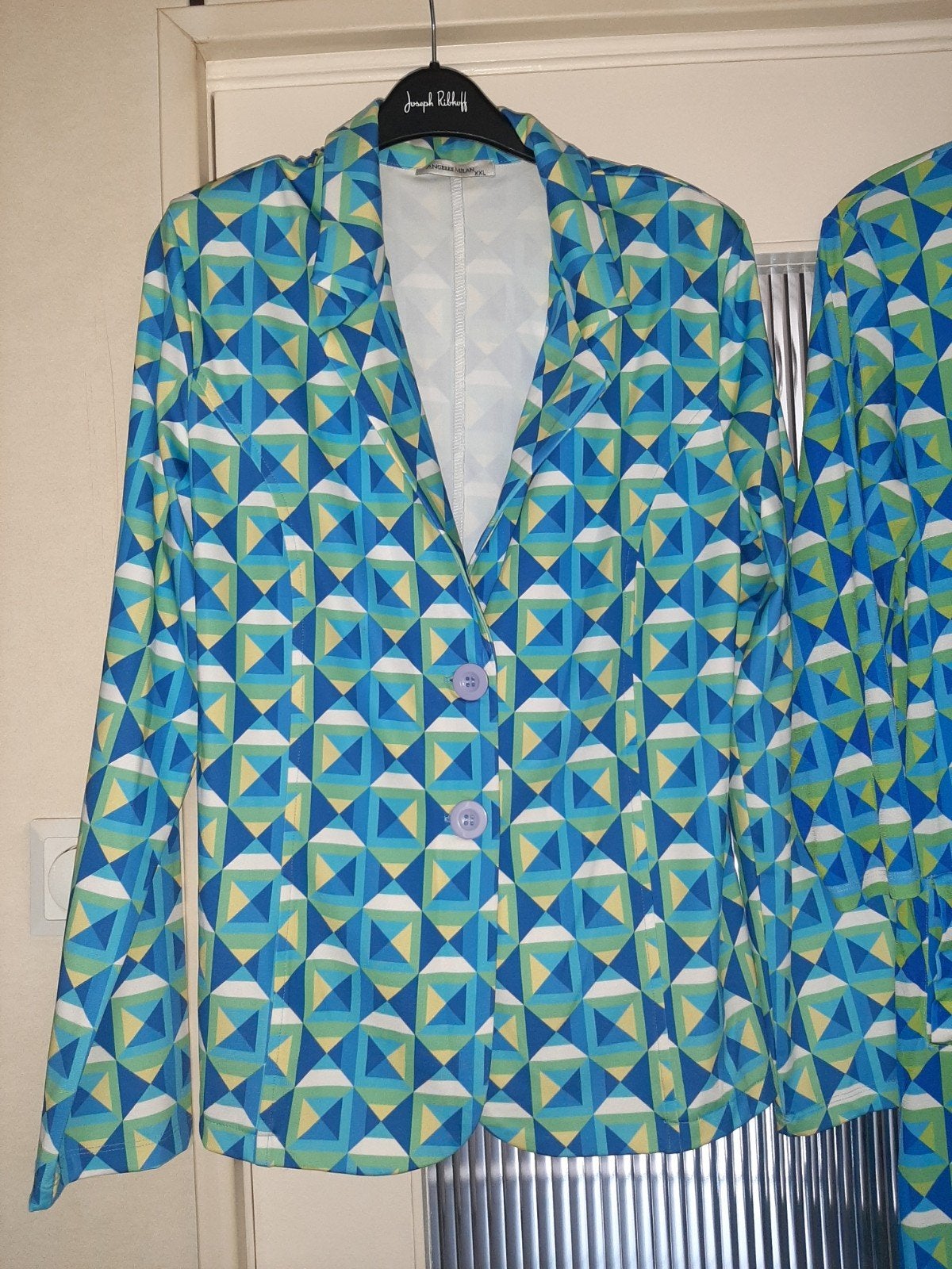 ANGELLE MILAN travelstof jurk & jasje maat XXL, Angelle Milan, Verzenden, Zo goed als nieuw, Maat 46/48 (XL) of groter