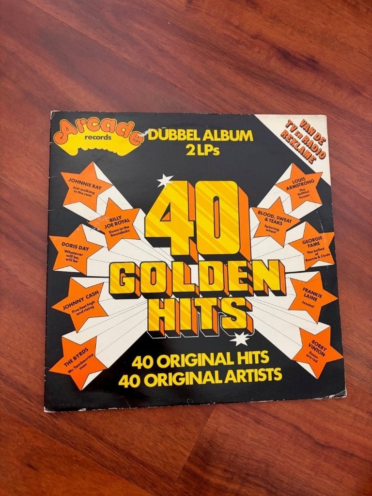 Arcade Records - 40 Golden Hits Dubbel Album 2 LP's, Gebruikt, Overige typen, Complilatie, Ophalen of Verzenden