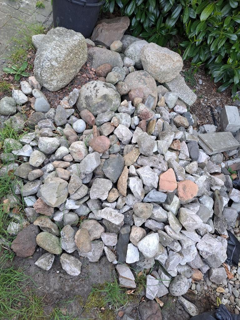 Keien en grind gratis op te halen, Tuin en Terras, Grind, Keien en Split, Ophalen, Gebruikt