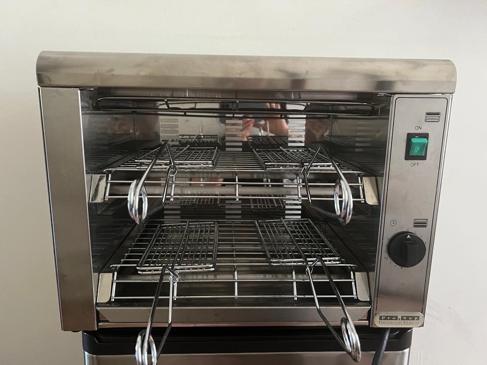 Professionele RVS Salamander Grill, Ophalen