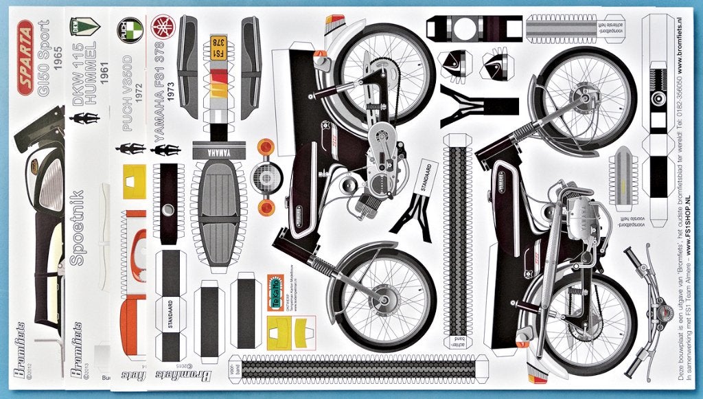 DKW, Solex, Sparta, Zündapp, Puch enz bouwplaten en stickers, Ophalen of Verzenden, Nieuw, Diversen