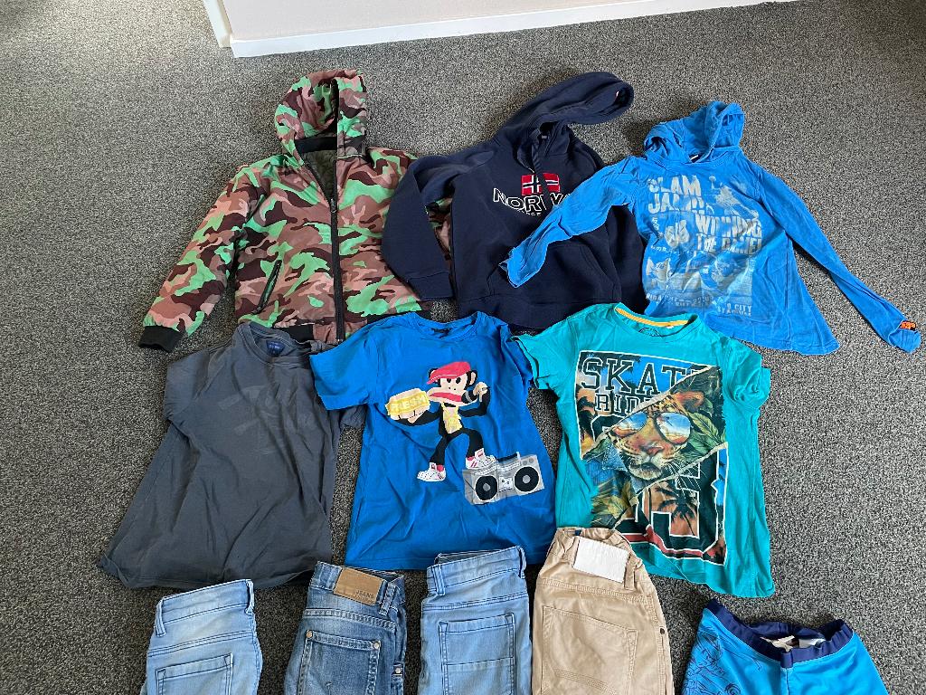 Kledingpakket jongen maat 140/146, Ophalen of Verzenden, Zo goed als nieuw, Maat 140