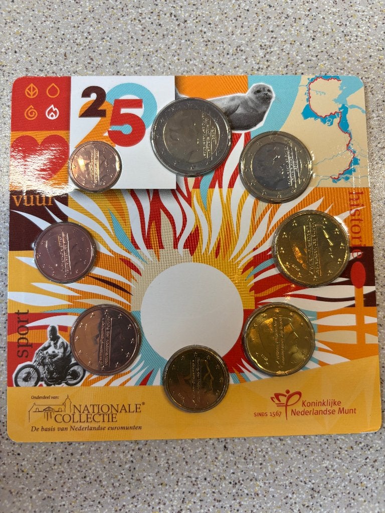 jaarset VUUR 2025 UNC, Postzegels en Munten, Munten | Nederland, Ophalen of Verzenden, Vóór koninkrijk, Euro's, Setje