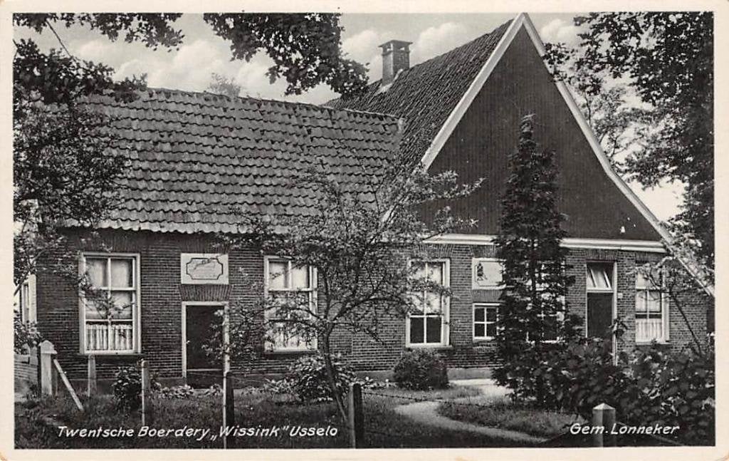 Usselo Gem. Lonneker Twentsche Boerderij Wissink 1936, Verzenden, 1920 tot 1940, Gelopen, Overijssel
