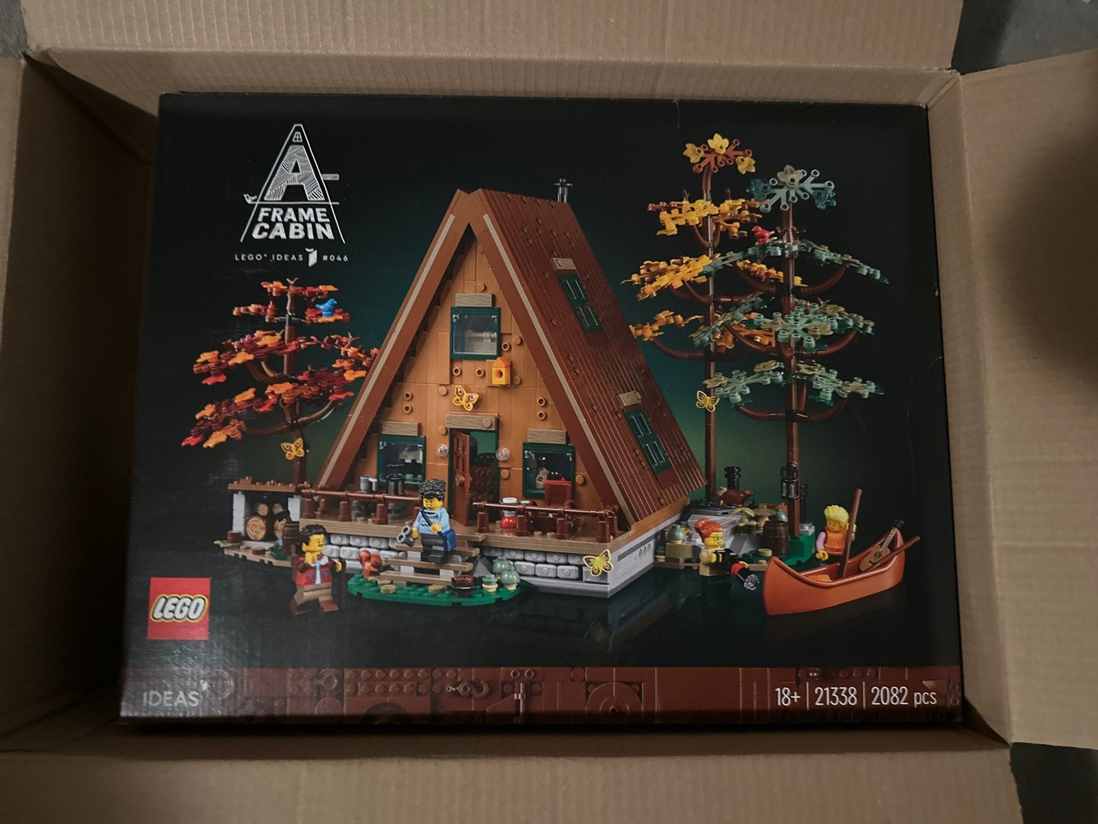 LEGO Ideas A-Frame Cabine 21338 Nieuw in doos, Nieuw, Ophalen of Verzenden, Ideas, Complete set