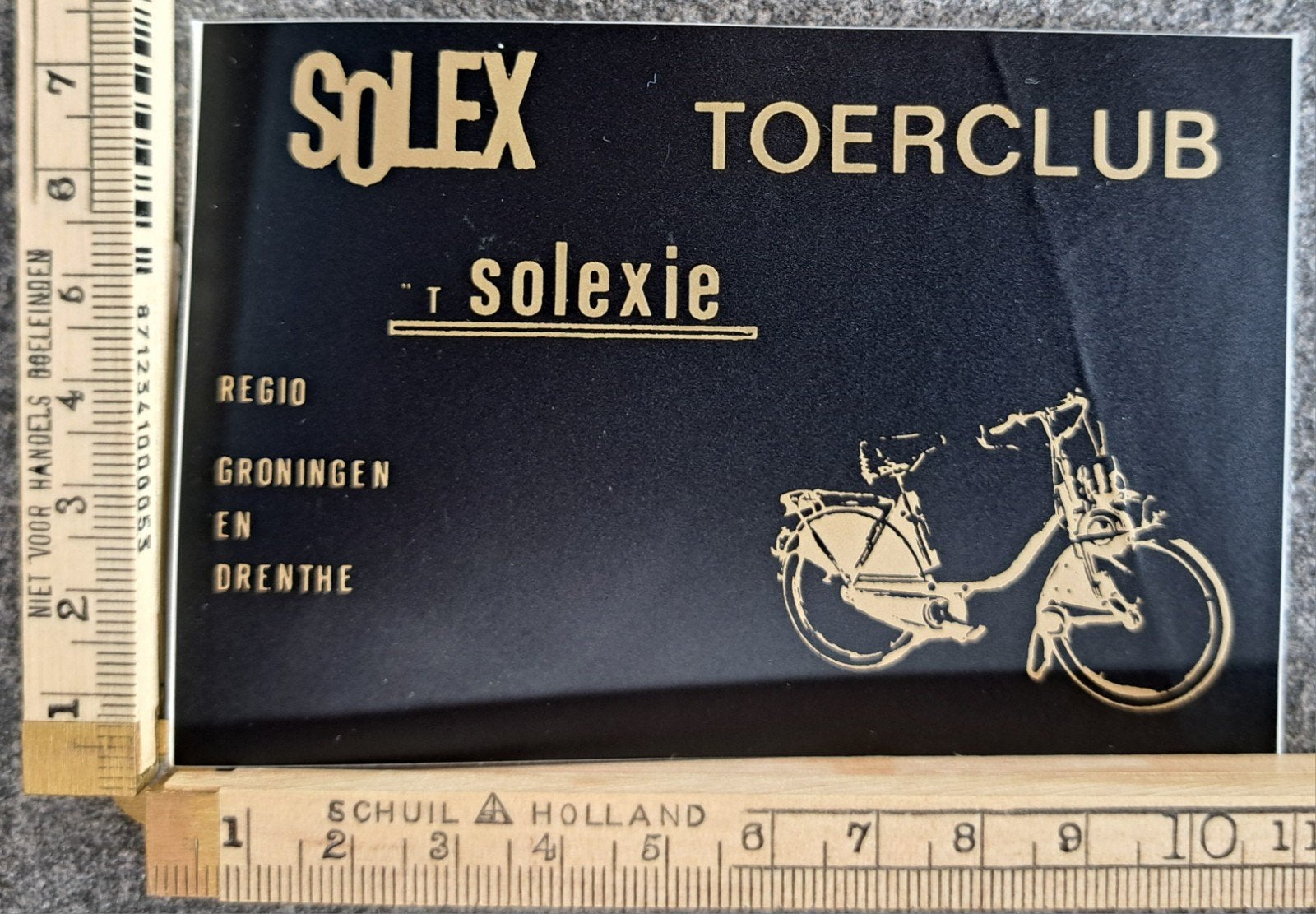 vintage sticker Solex Toerclub Solexie Groningen Drenthe, Ophalen of Verzenden, Zo goed als nieuw