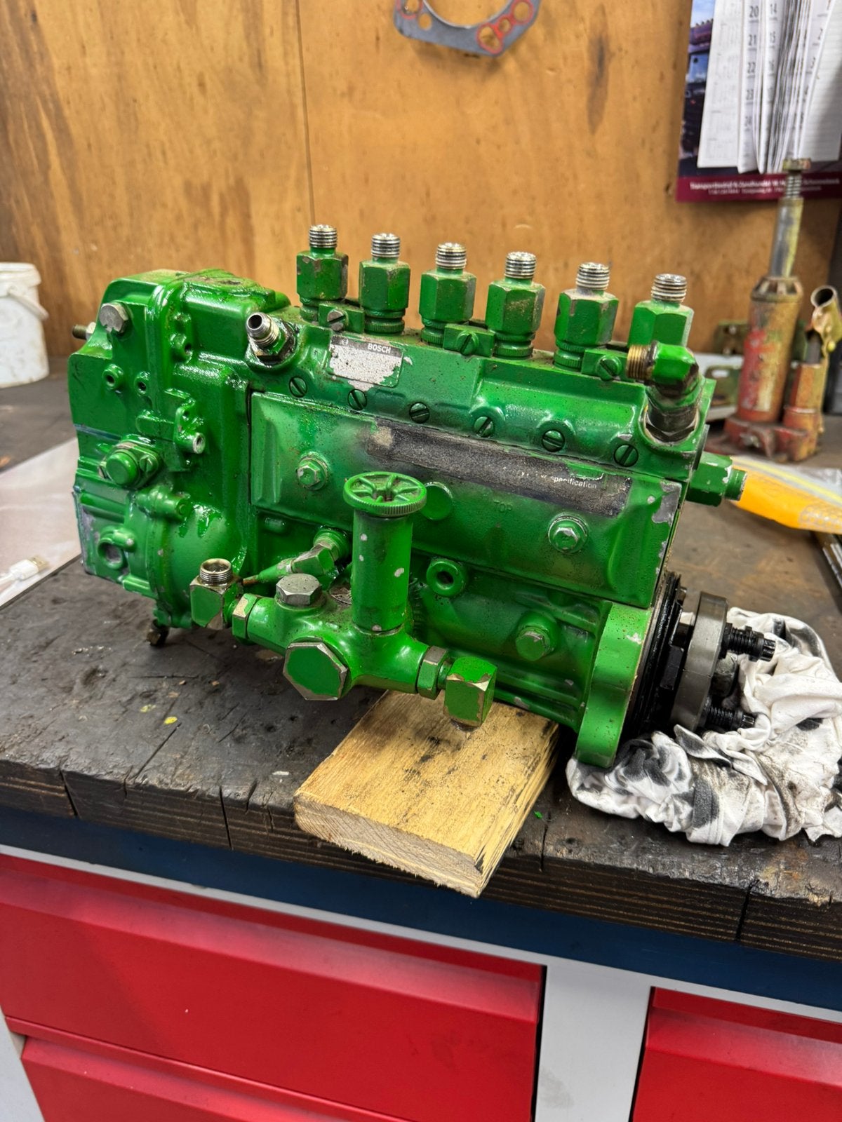 Bosch A pomp + originele jd turbo 55 motor, Ophalen