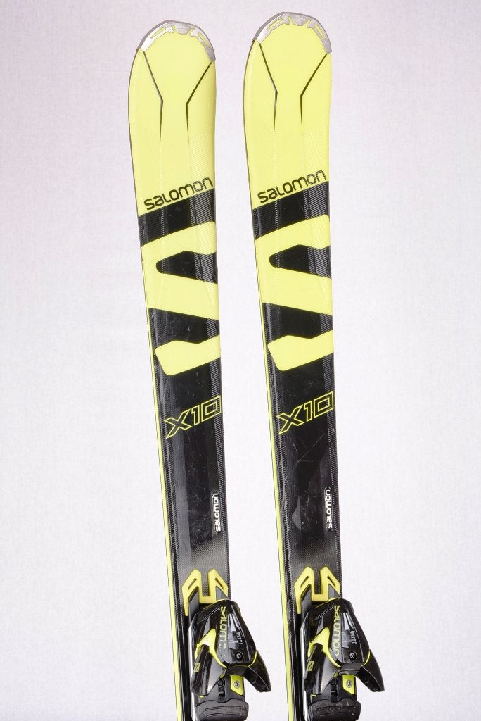 169 cm ski's SALOMON X-MAX X10, Woodcore, titan + Salomon, Sport en Fitness, 160 tot 180 cm, Gebruikt, Verzenden, Salomon
