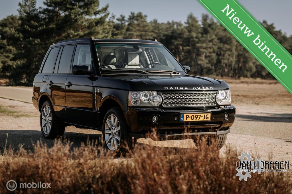Land Rover Range Rover 4.2 V8 Supercharged, Auto's, Gebruikt, 8 cilinders, Zwart, Leder