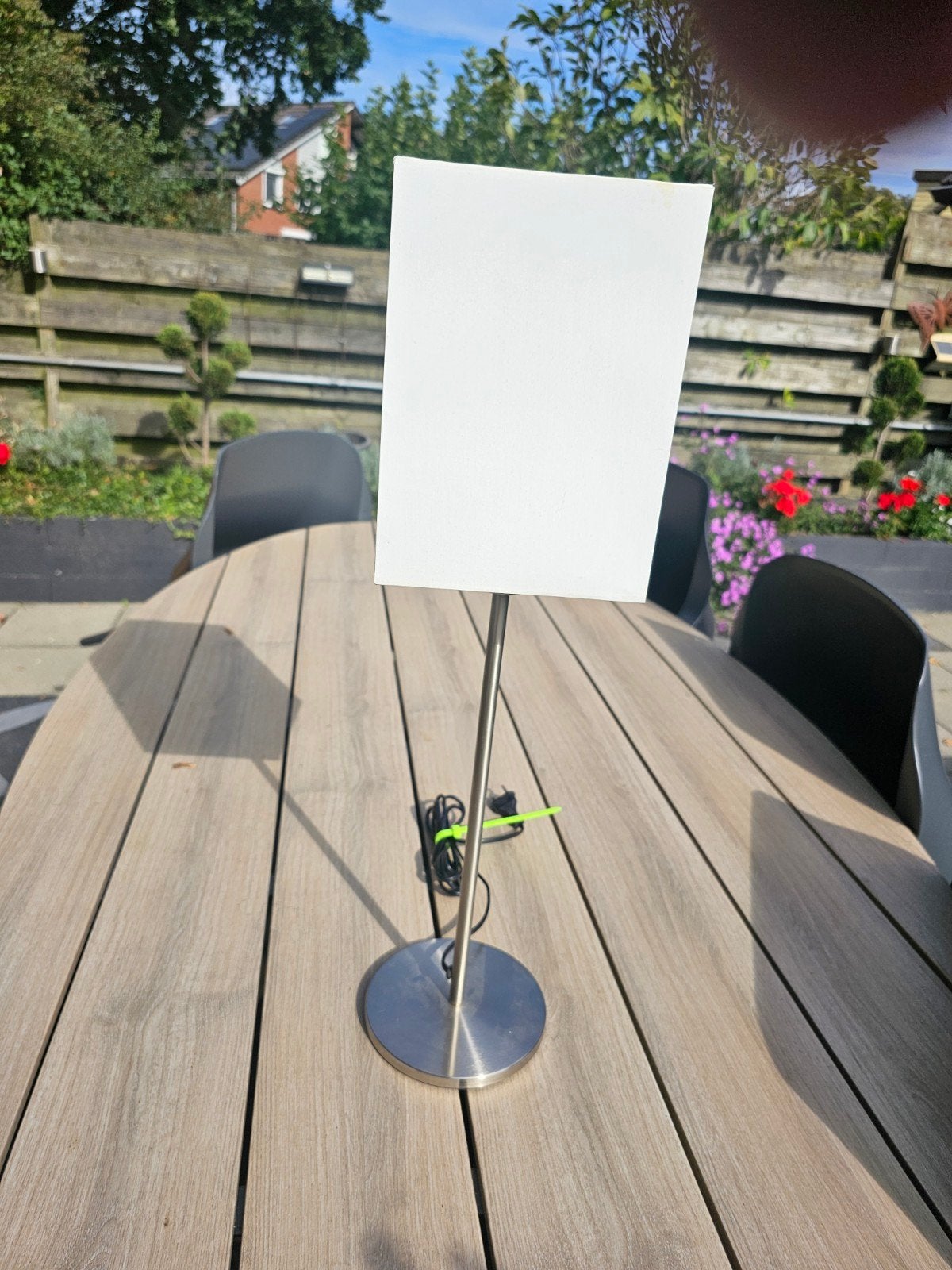 Mooie IKEA lamp, 50cm hoog, Ophalen, Wit, Zo goed als nieuw, IKEA