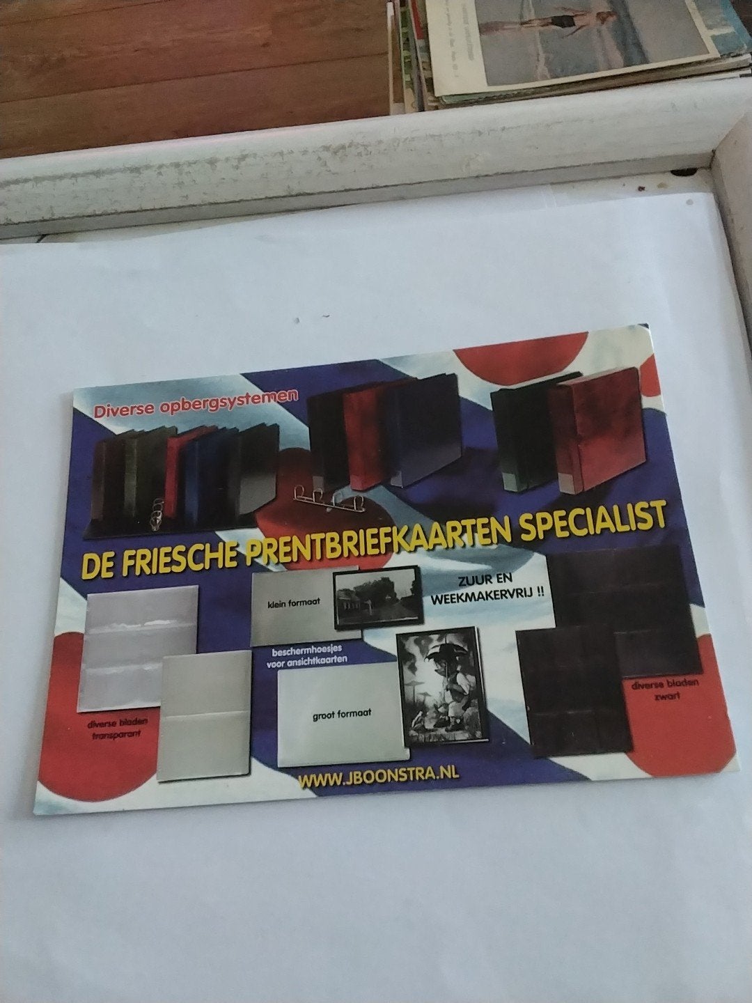 Advertentie De Friesche Prentbriefkaarten Specialist, Ophalen of Verzenden, 1980 tot heden, Gelopen