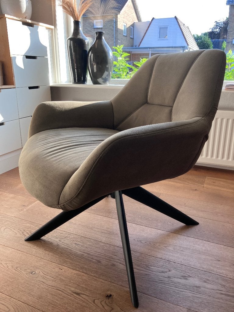 DS4U Miron draaifauteuil / stoel / fauteuil, Huis en Inrichting, Fauteuils, Ophalen, Gebruikt, 75 tot 100 cm, Stof